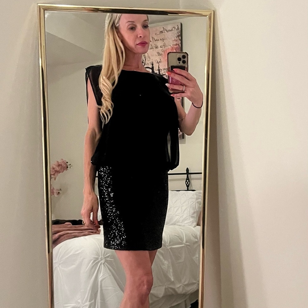 Black cocktail dress